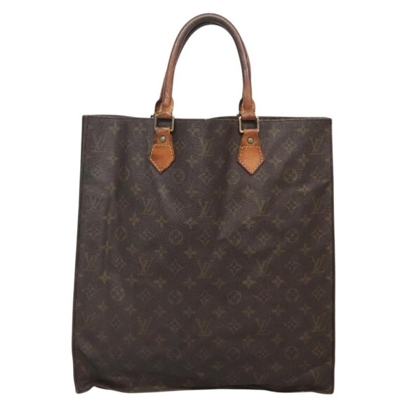 LOUIS VUITTON Monogram Sac Plat Hand Bag M51140 LV Auth 138697 - Picture 3 of 16